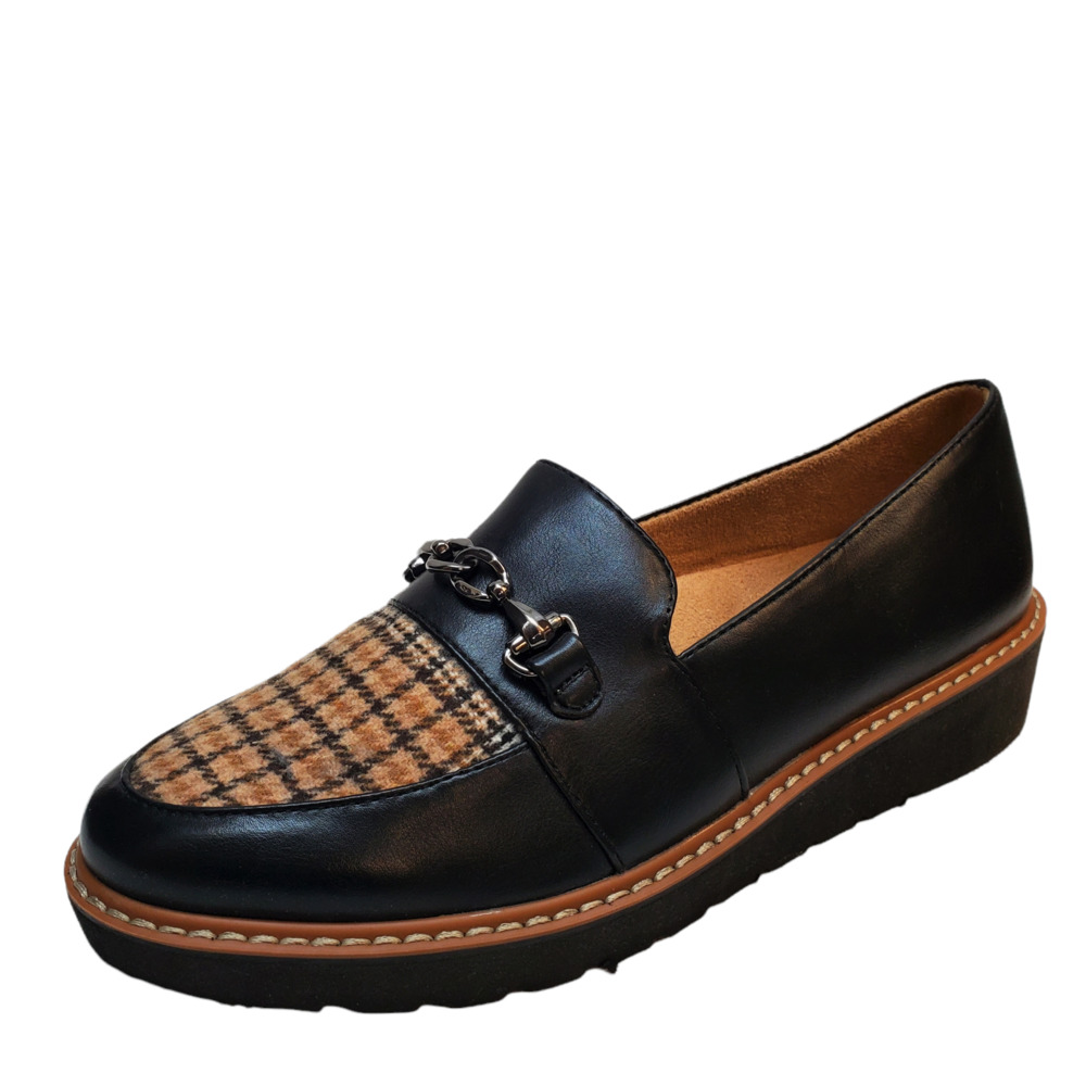 Naturalizer Womens Comfort Shoes Edie Slip On Loafers 6.5M Black Multi